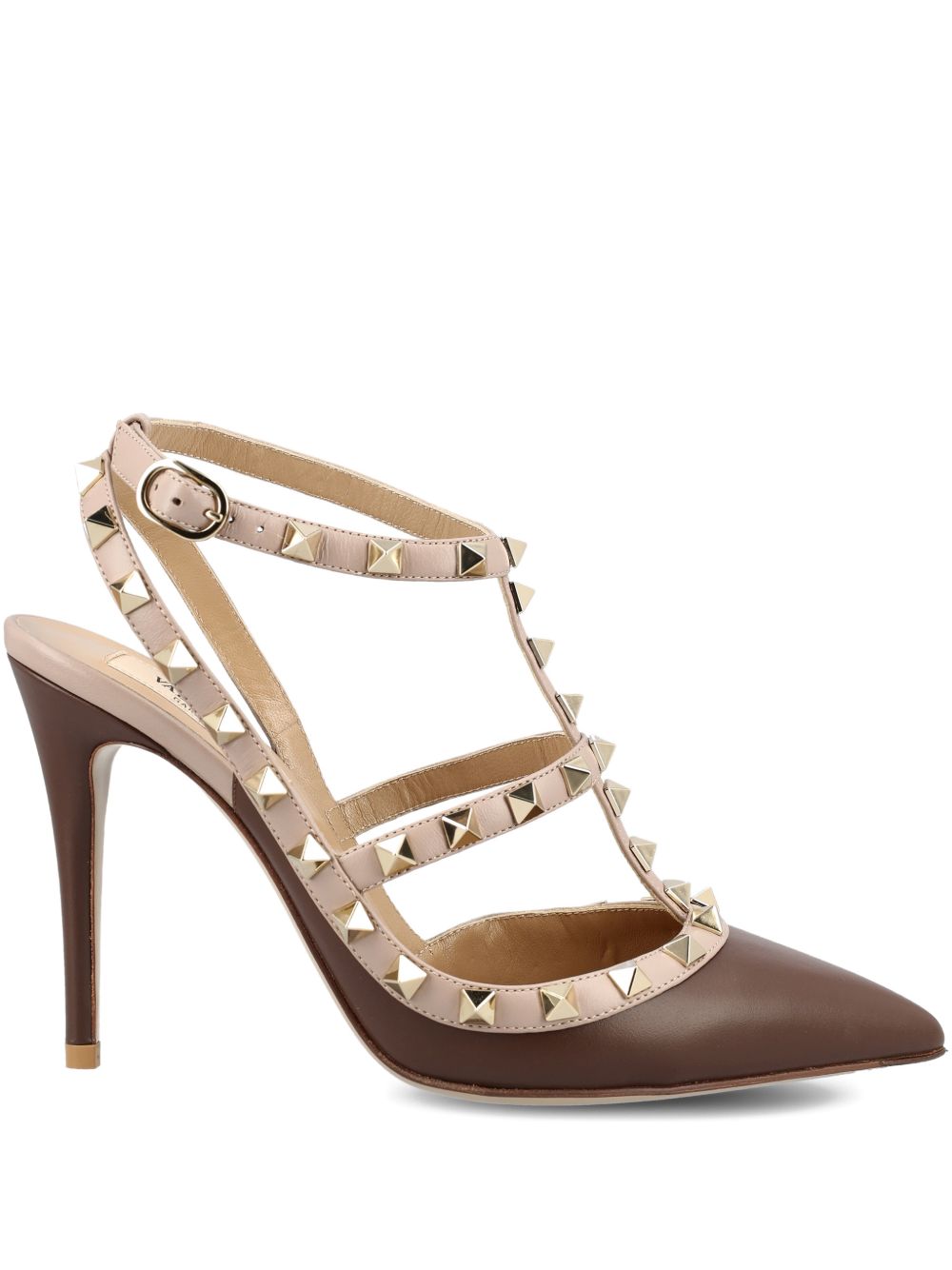 Valentino Garavani Rockstud Pump — Marrón