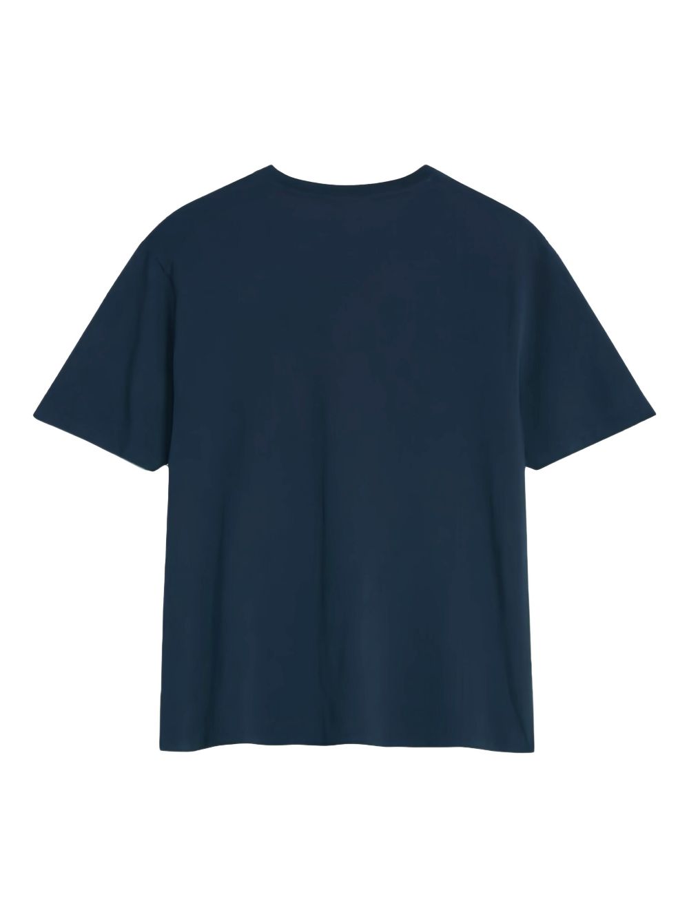 Maison Kitsuné Logo-Patch Cotton T-Shirt — Navy