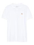 Maison Kitsuné Embroidered Fox-Motif Polo — White