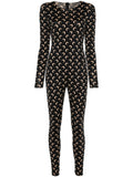 Marine Serre Moon Bodysuit — Black