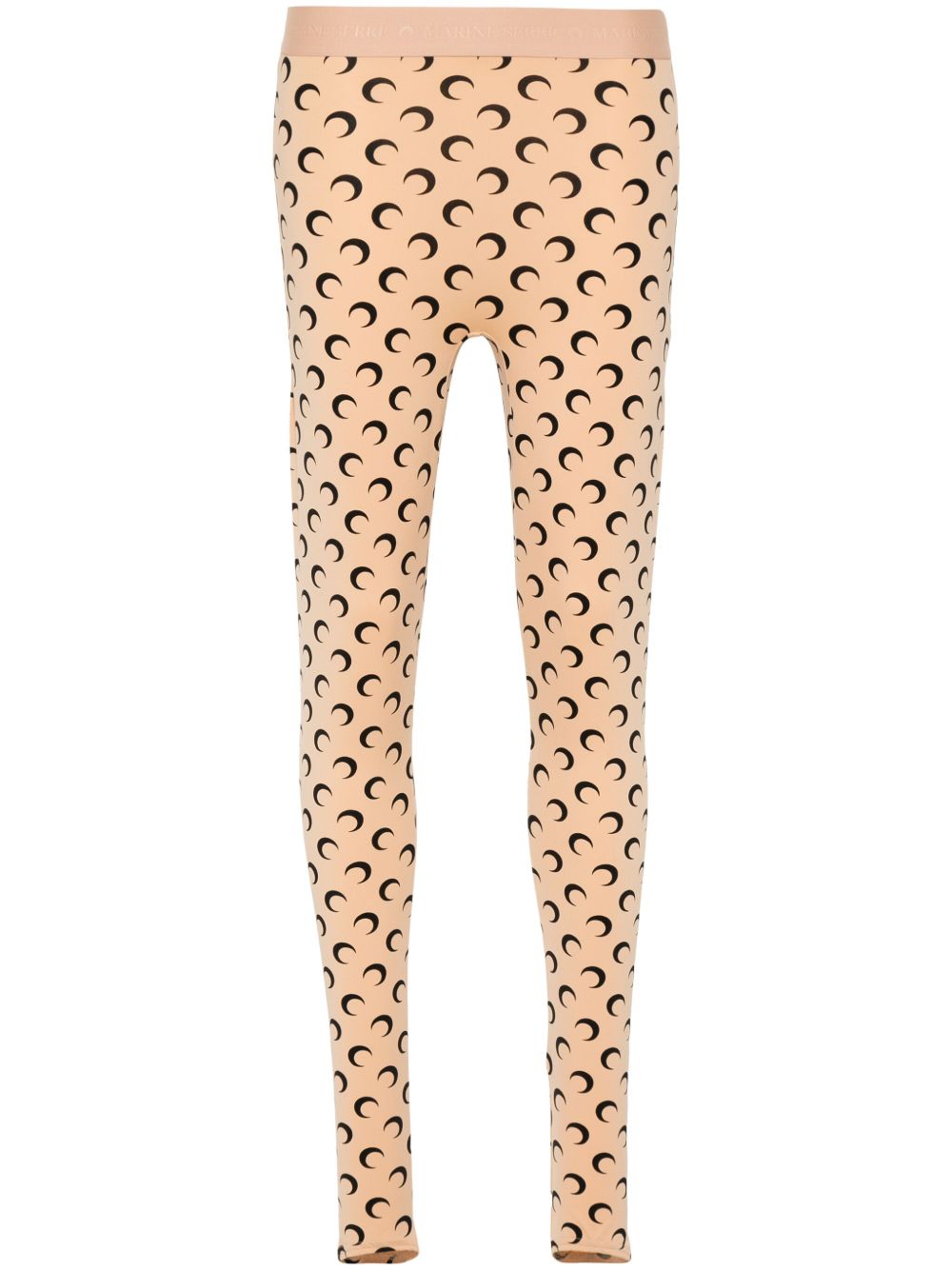 Marine Serre Moon Leggings — Beige