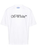 Off White Logo-Print Cotton T-Shirt — White