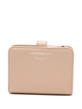 Emporio Armani Tumbled Leather Bifold Wallet — Pink