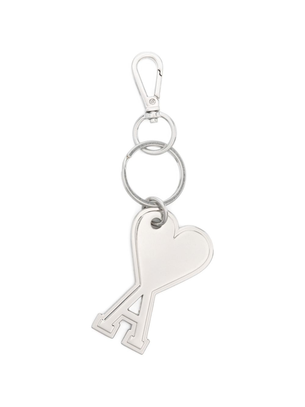 Ami Paris Key Case — Silver