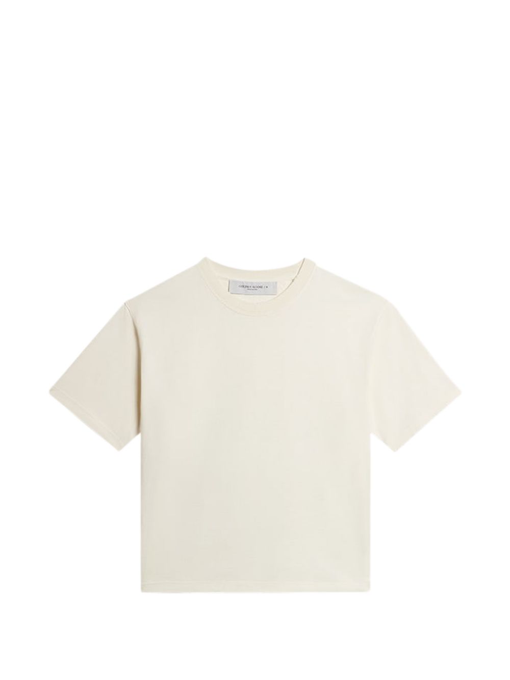 Golden Goose Crew Neck Cotton T-shirt — Cream