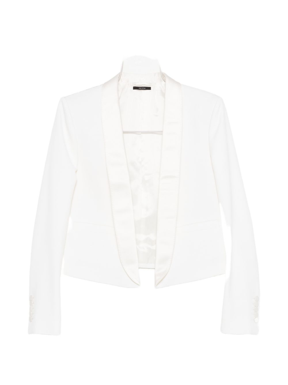 Tom Ford Wool Tuxedo Blazer — White