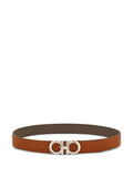 Ferragamo Gancini Belt — Cognac