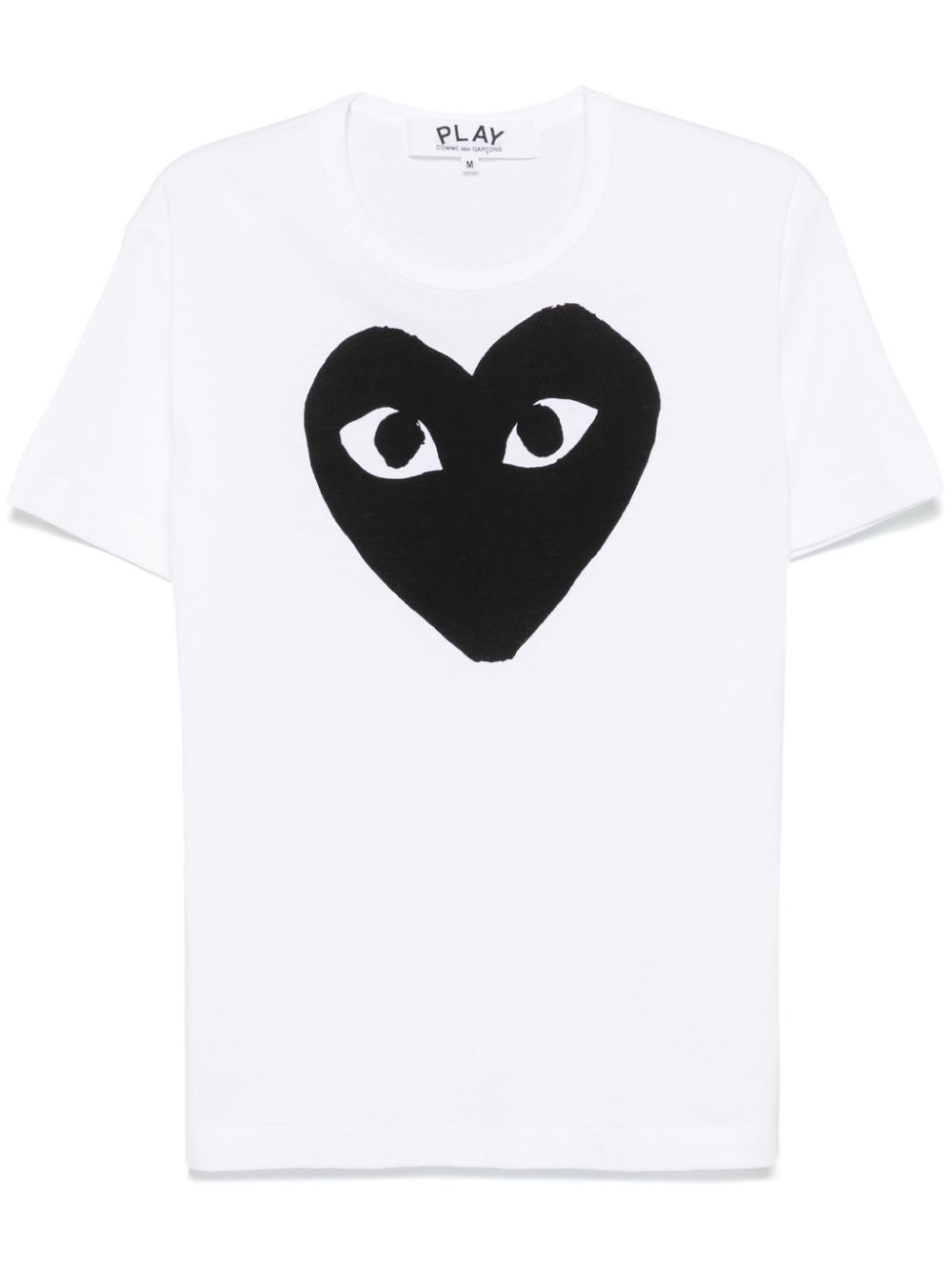 Comme Des Garcons Signature Heart Logo T-shirt — White