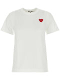 Comme Des Garcons Logo-Embroidered T-Shirt — White