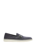 Ferragamo Gancini-Ornament Loafer — grey