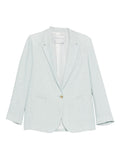 Forte Forte Linen Blazer — light blue