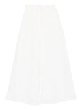 Forte Forte Embroidered Cotton Trousers — White