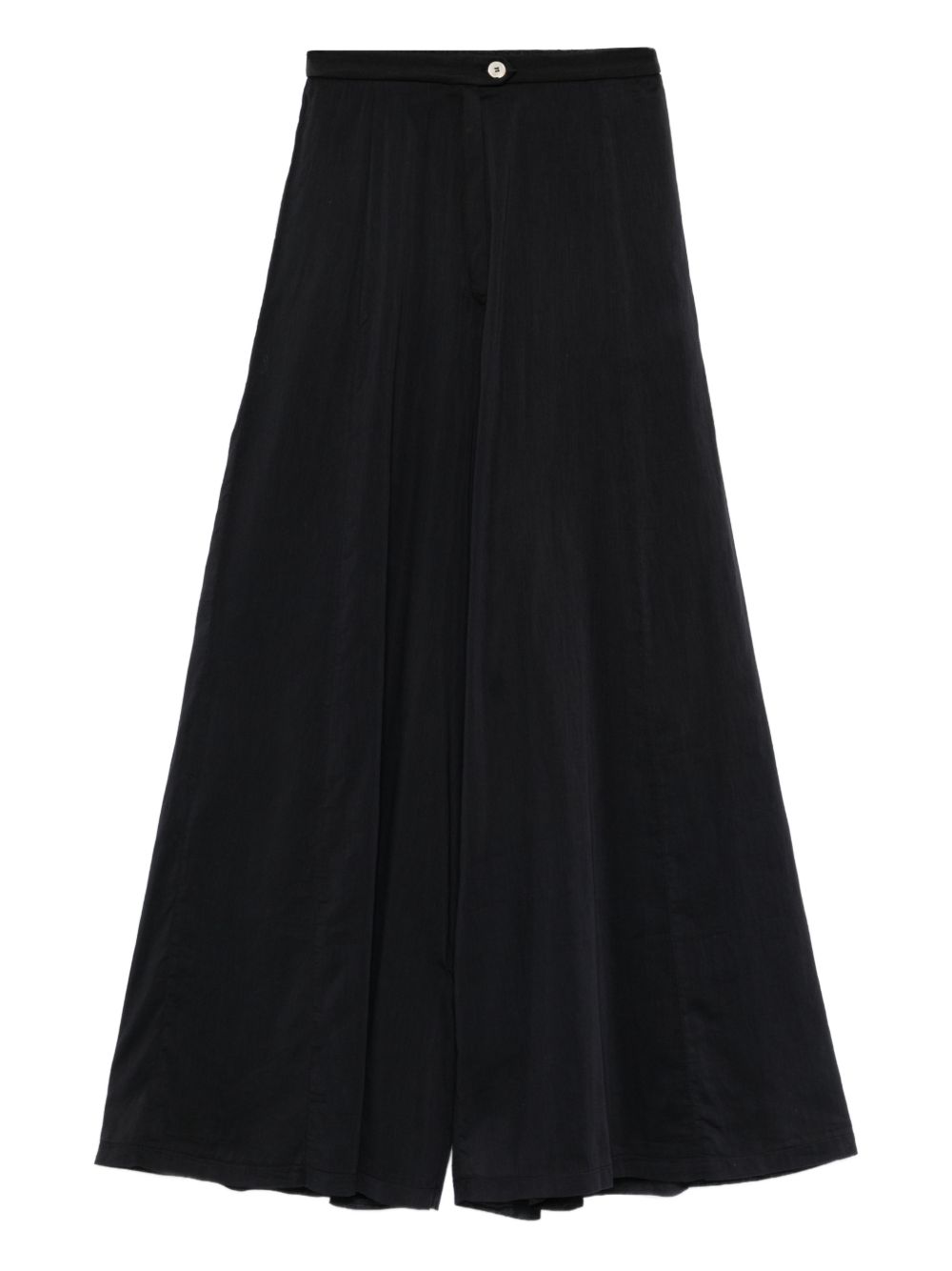 Forte Forte Voile Cotton and Silk Trousers — Black