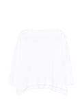 Daniela Gregis Cotton Boat-Neck Sweater — White