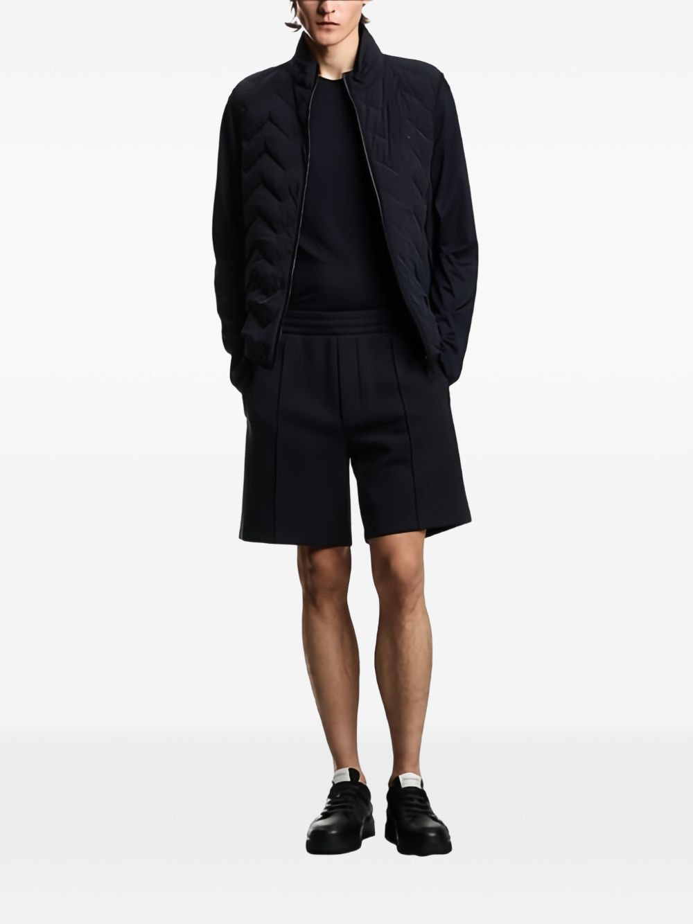 Emporio Armani Cotton Shorts — Black