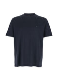 Emporio Armani Logo-Embroidered T-Shirt — Navy