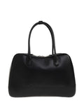 Emporio Armani Soft Leather Shoulder Bag — Black