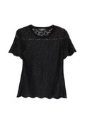 Ermanno Scervino Lace Blouse — Black
