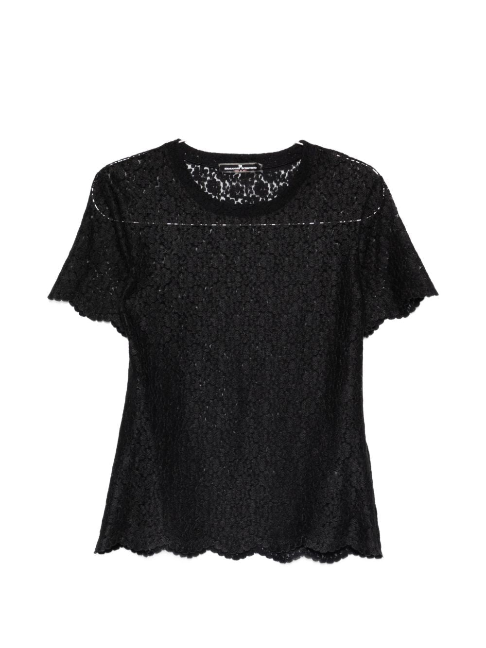 Ermanno Scervino Lace Blouse — Black
