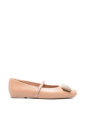 Ferragamo Vara Ballet Flat — Almond Pink