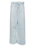 MM6 Maison Margiela Wide-Leg Light Wash Jeans — Light Blue