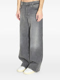 Golden Goose Wide-Leg Cotton Denim Jeans — grey