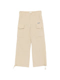 Parosh Logo-Embroidered Nylon Blend Cargo Pants — Beige