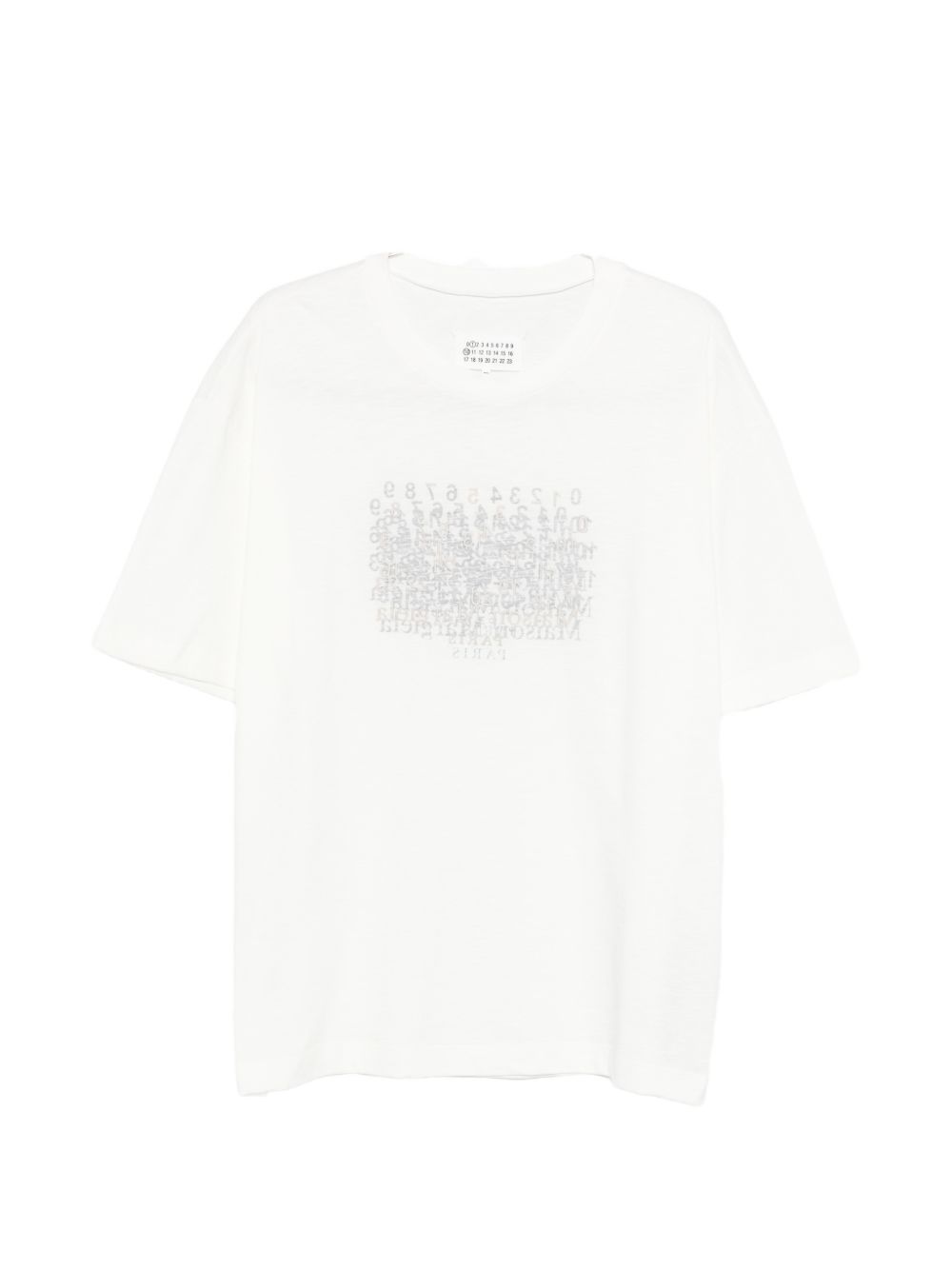 Maison Margiela Logo Graphic Print T-shirt — White