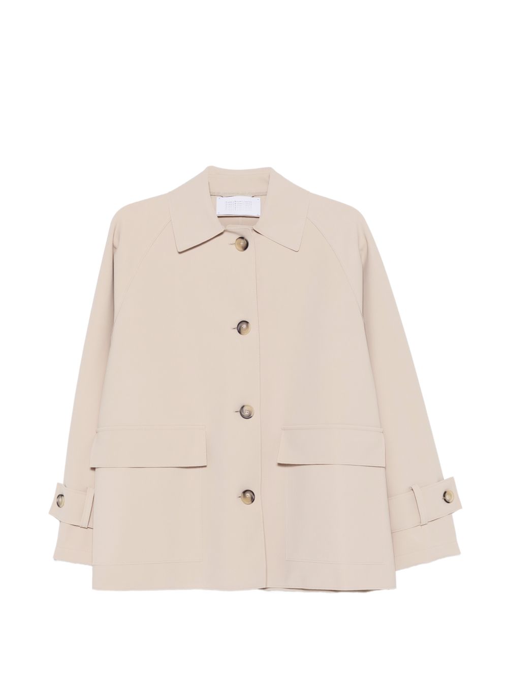 Harris Wharf London Nylon Blouson Jacket — Beige