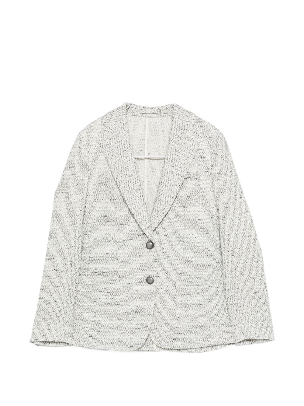 L.B.M. 1911 Textured Wool Blend Blazer — White