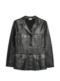 Parosh Leather Jacket — Black