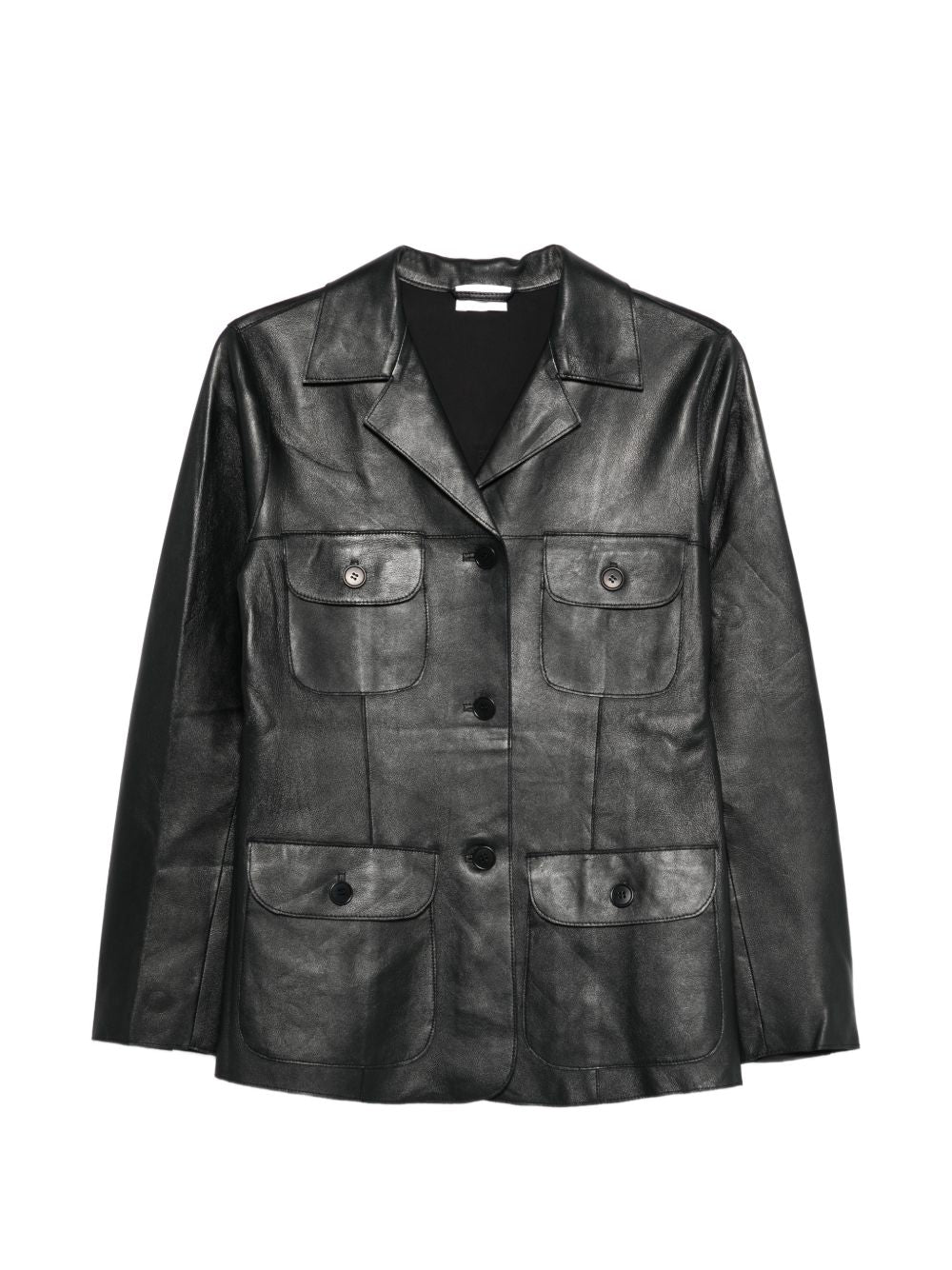 Parosh Leather Jacket — Black