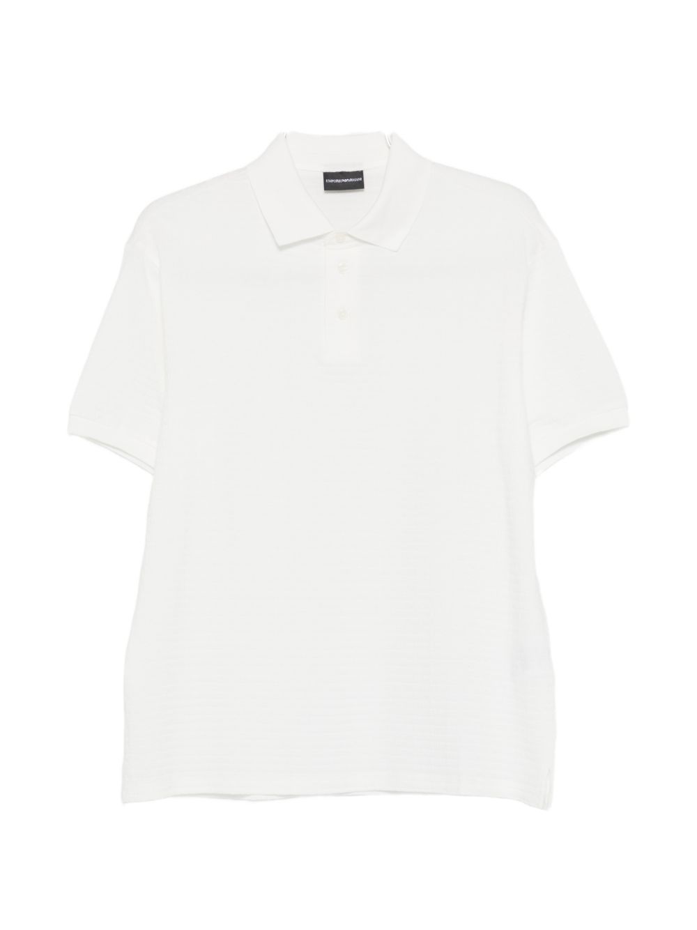 Emporio Armani Logo Cotton Polo Shirt — White