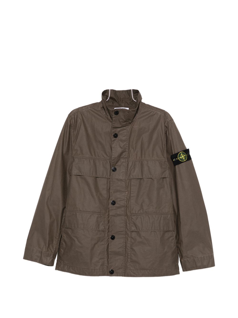 Stone Island Cotton-Blend Technical Jacket — Taupe
