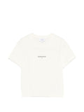 Maison Kitsuné Logo-Embroidered Cotton T-Shirt — Cream