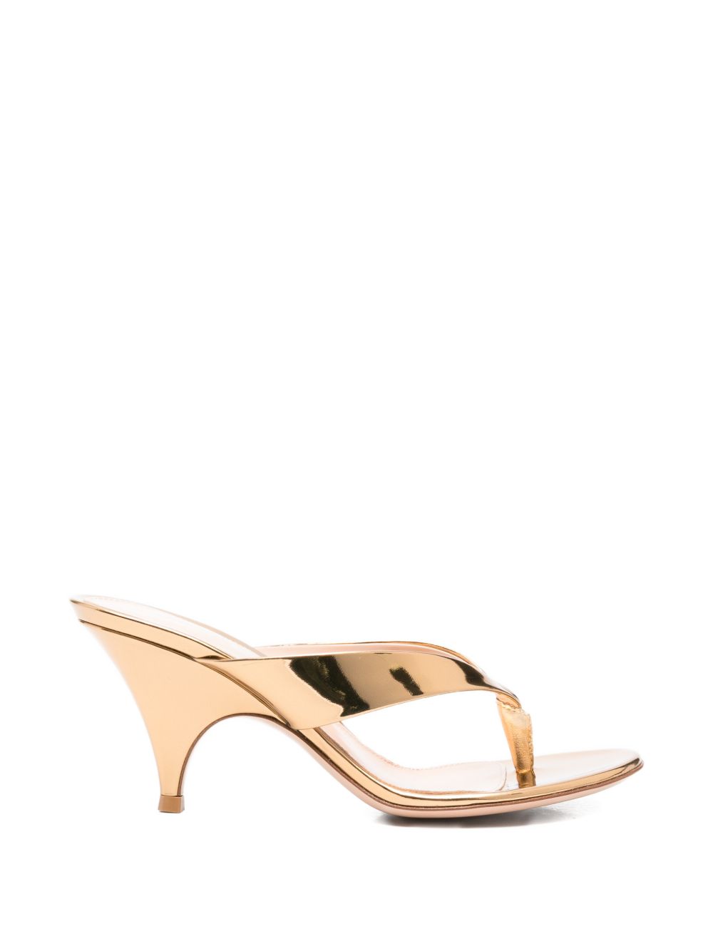 Gianvito Rossi Sofia Thong Sandal — Gold