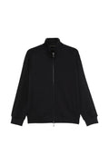 Emporio Armani Logo-Embroidered Cotton Sweatshirt — Black