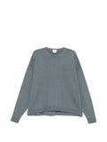 Alysi Tonal Ribbed Crew Neck Sweater — grey