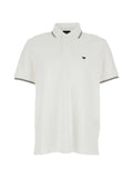 Emporio Armani Logo Cotton Polo Shirt — White
