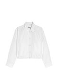 Jil Sander Cropped Blouson Jacket — White