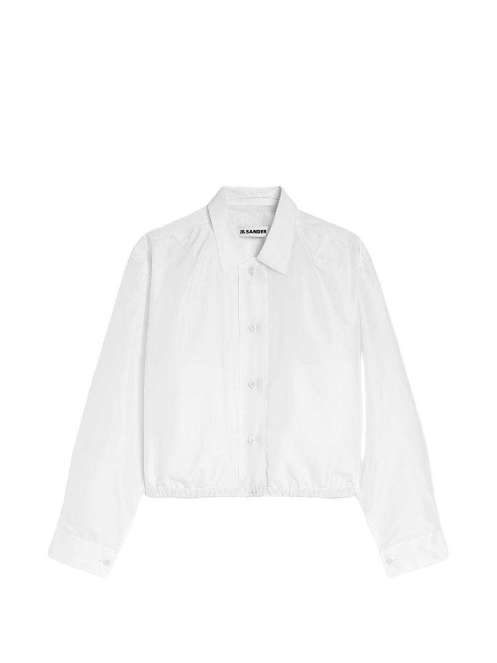 Jil Sander Cropped Blouson Jacket — White