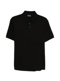 Emporio Armani Cotton Polo Shirt — Black