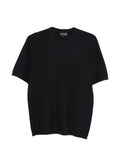 Emporio Armani Textured Knit Sweater — Black