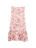 Alice + Olivia Floral-Print Ruffled Skirt — Pink