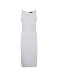 Emporio Armani Cotton Sleeveless Dress — White