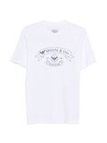 Emporio Armani Logo-Printed Cotton T-Shirt — White