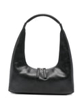 MARGESHERWOOD Leather Hobo Shoulder Bag — Black