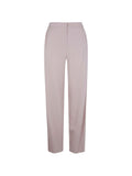 Emporio Armani High-Waisted Straight-Leg Trousers — beige