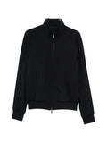 Emporio Armani Wool Blend Bomber Jacket — Black