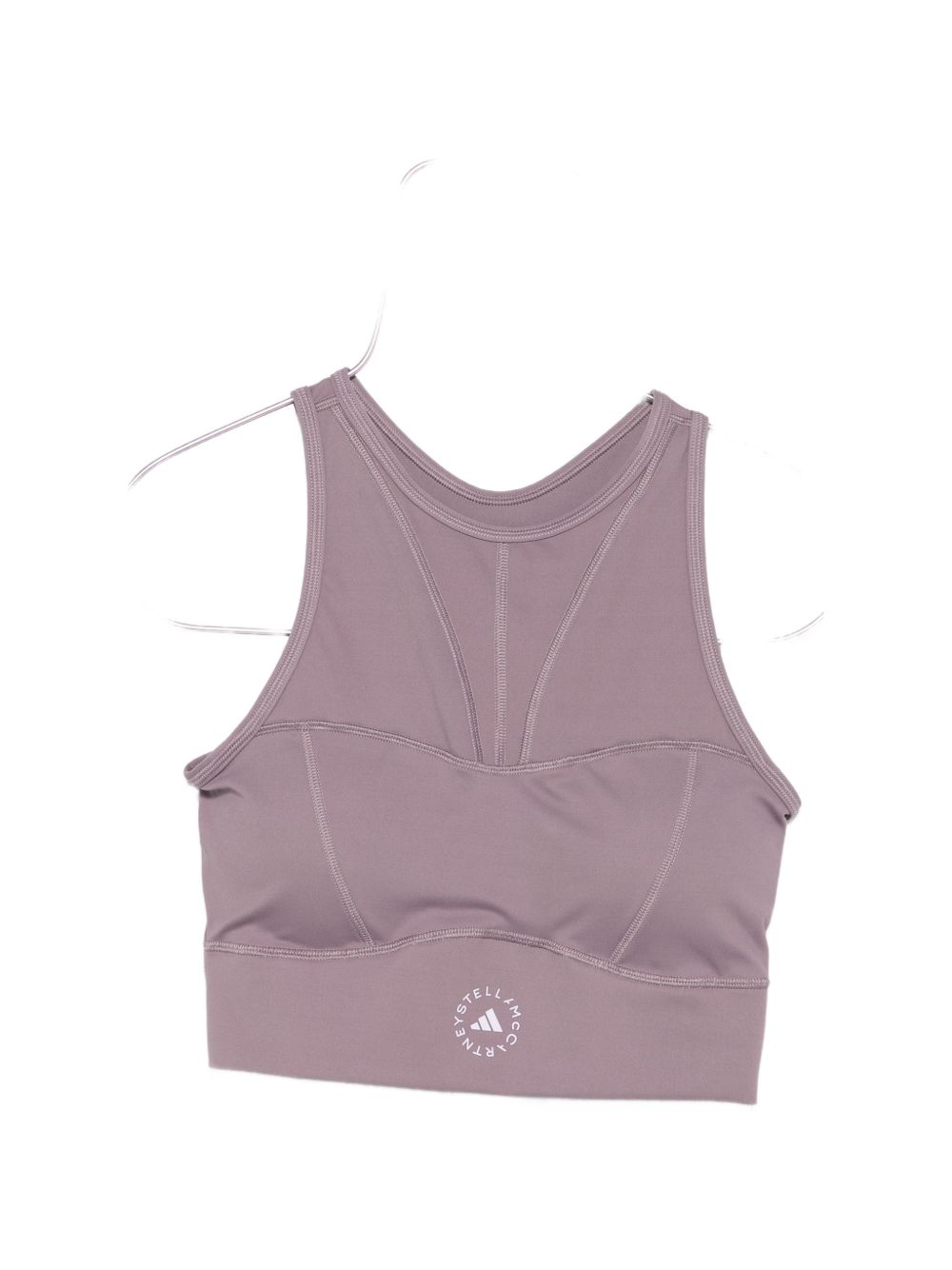 Adidas By Stella McCartney Mesh-Panel Bralette Tank Top — Mauve